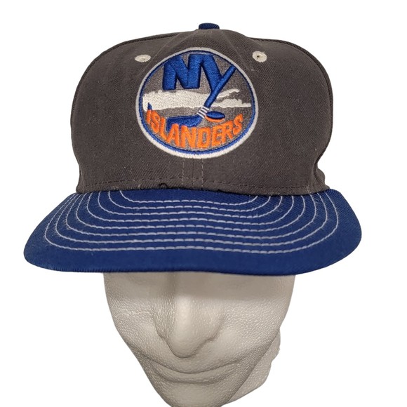 New‎ Era Mens Gray Blue New York Islanders Lightweight NHL Baseball Cap Sz 6 7/8 - Picture 1 of 9